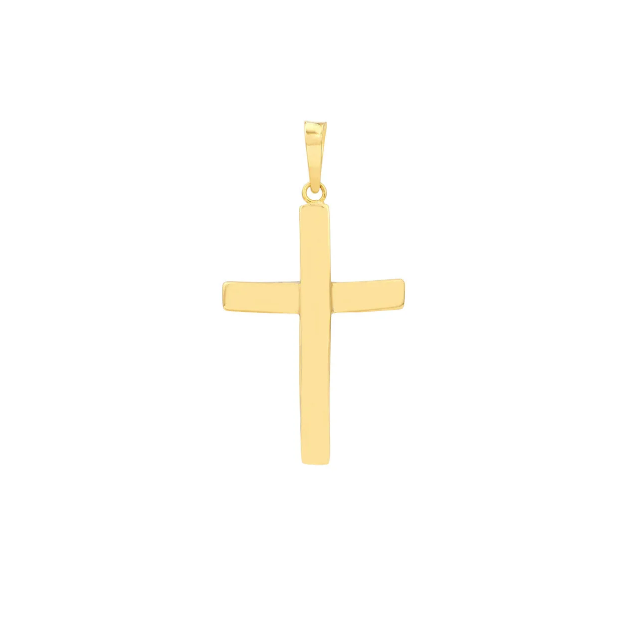 14K Two Tone Reversible Cross