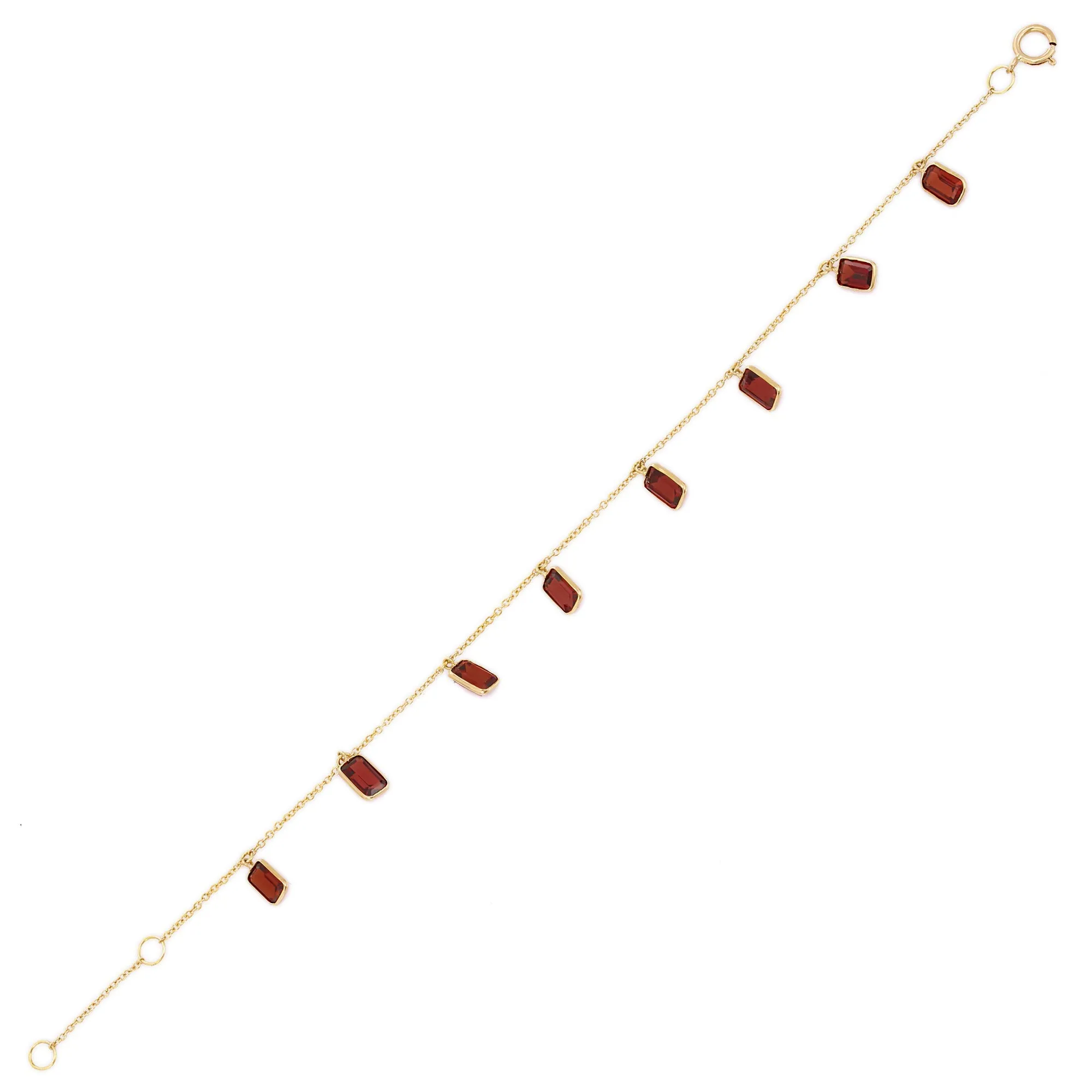 18K Natural Garnet Bracelet