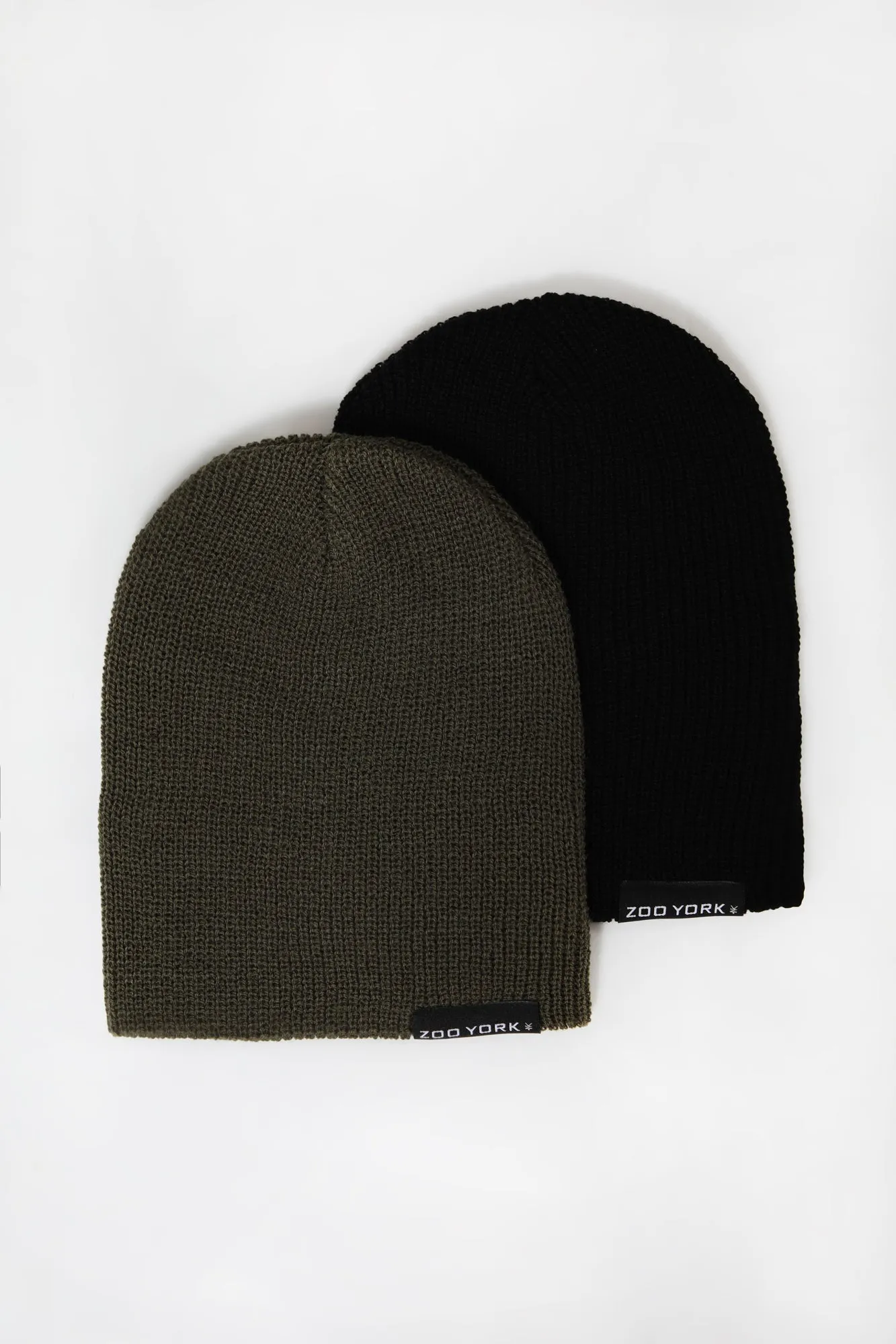 2 Tuques Style Slouchy Zoo York Homme