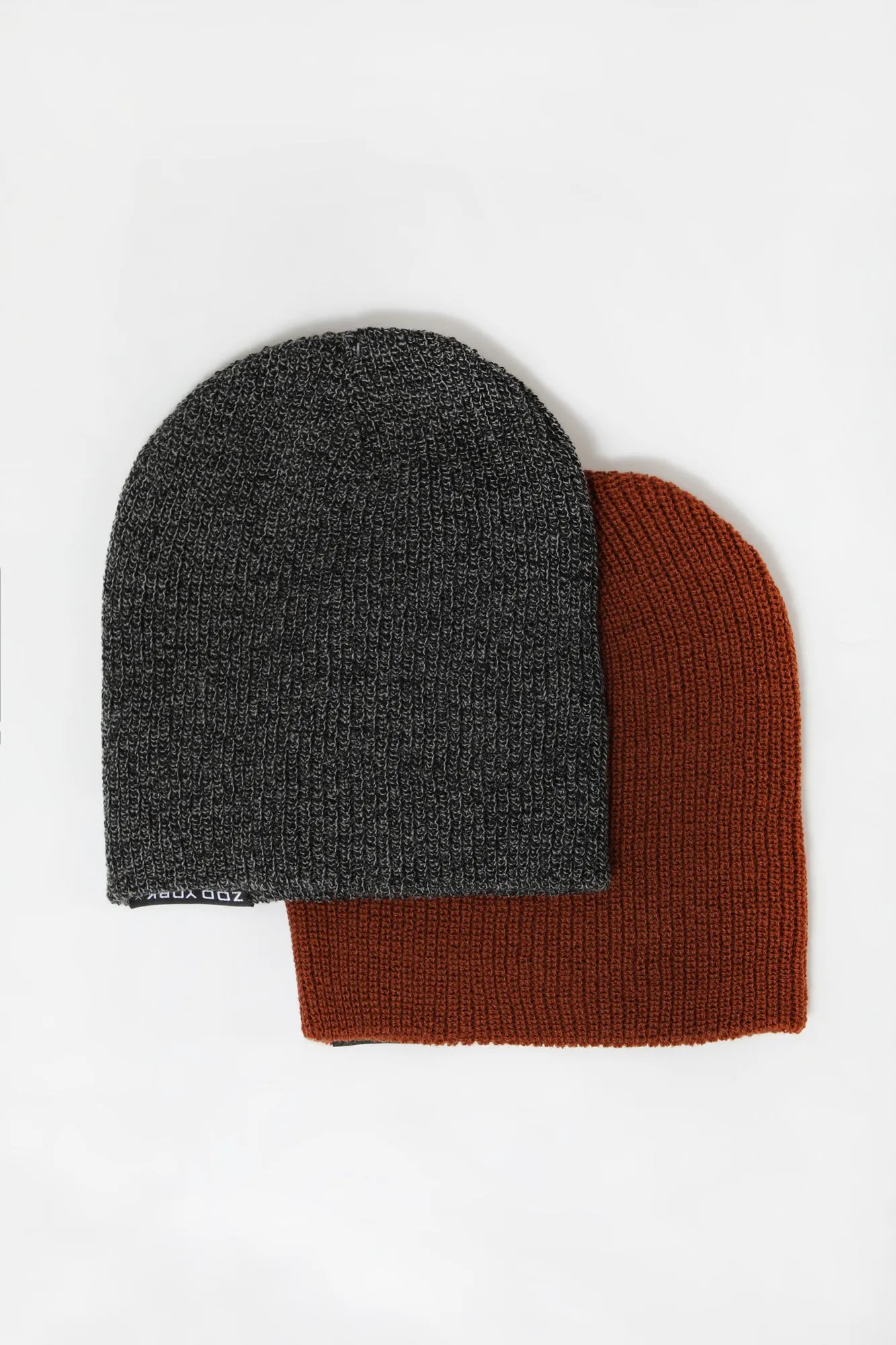 2 Tuques Style Slouchy Zoo York Homme