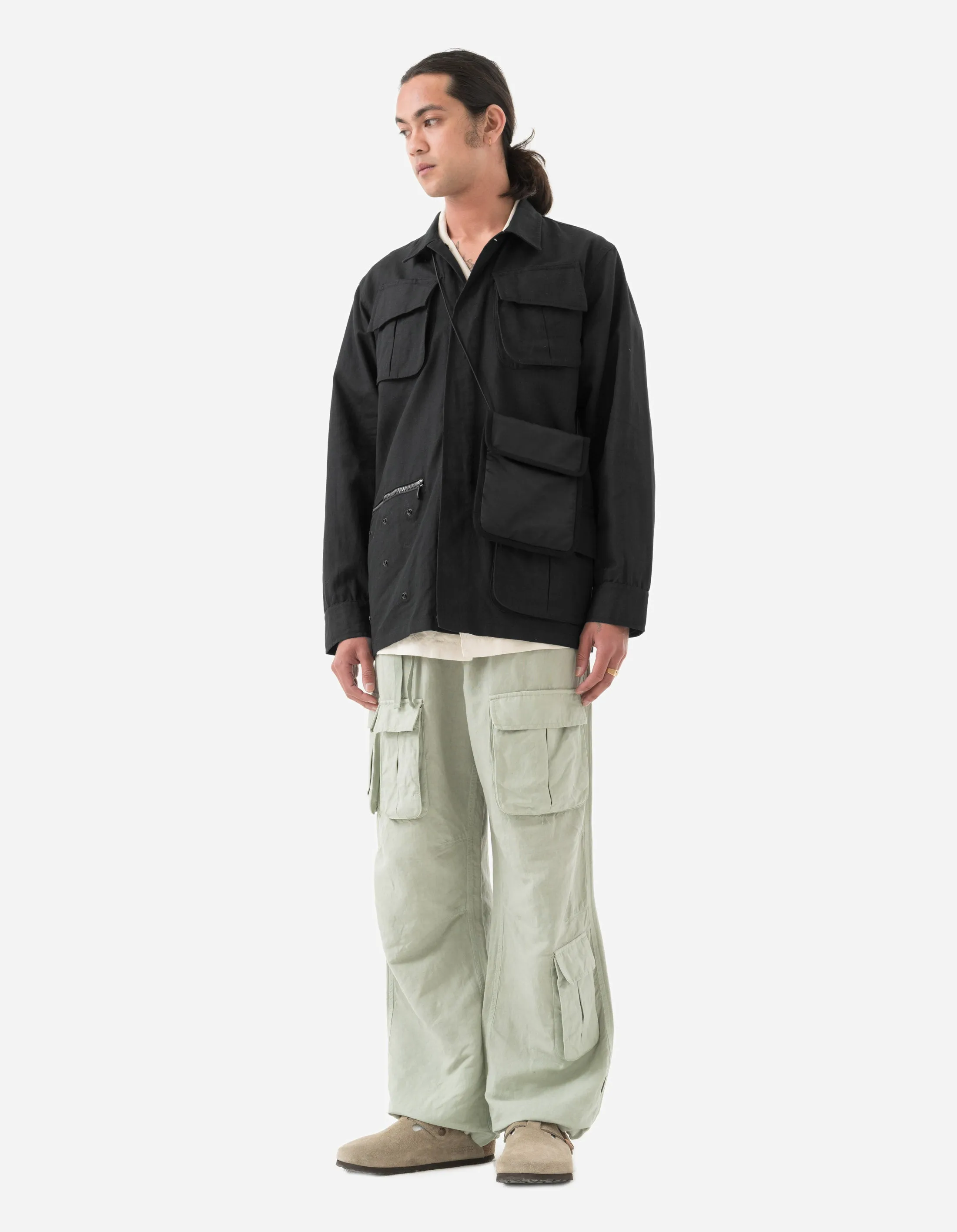 5200 Hemp Jungle Utility Jacket Black