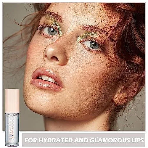 6PCS Hydrating Lip Gloss Neutral Nude Nourishing Glossy Lipgloss