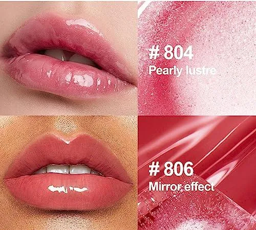 6PCS Hydrating Lip Gloss Neutral Nude Nourishing Glossy Lipgloss