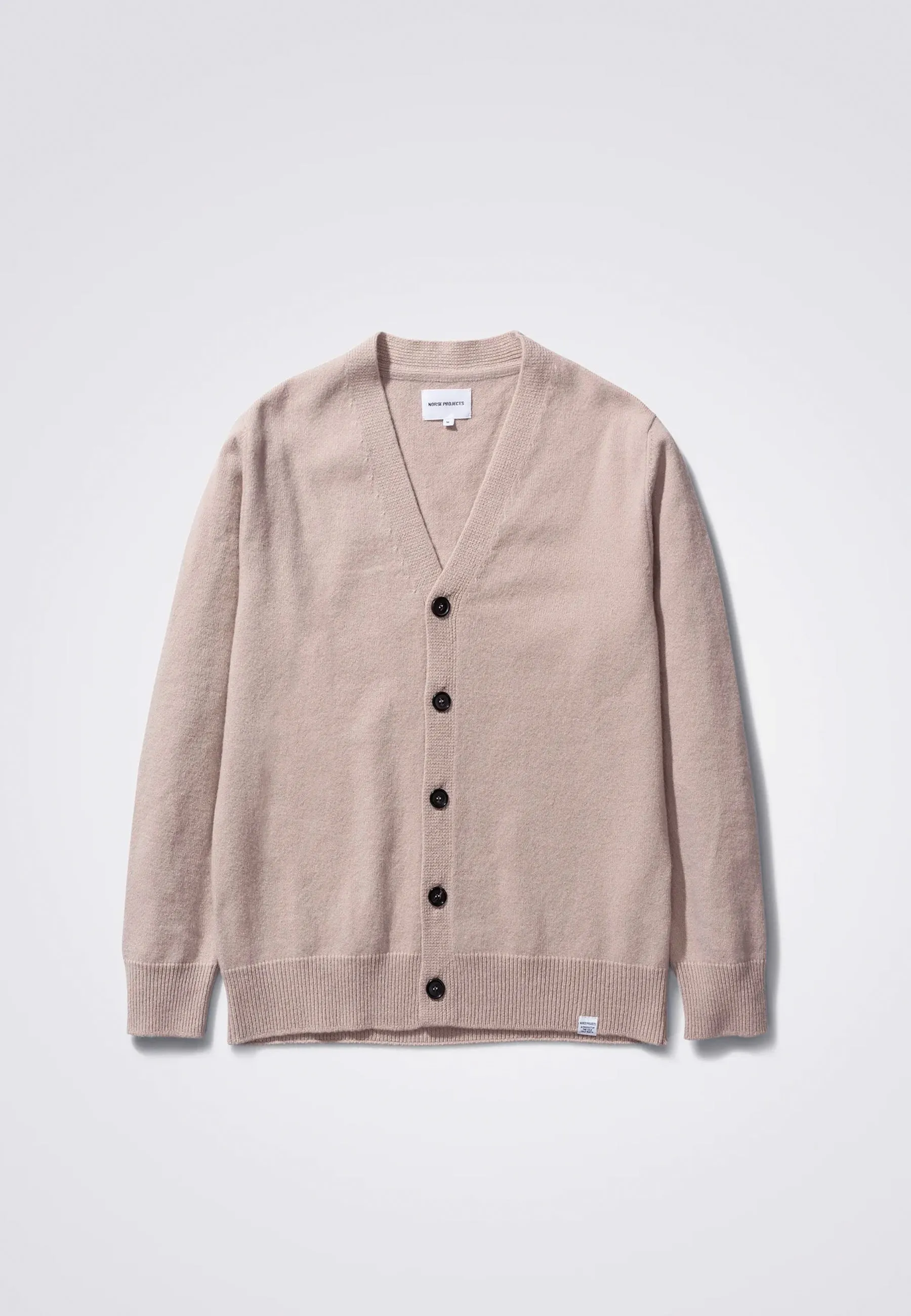 Adams Lambswool Cardigan - Utility Khaki