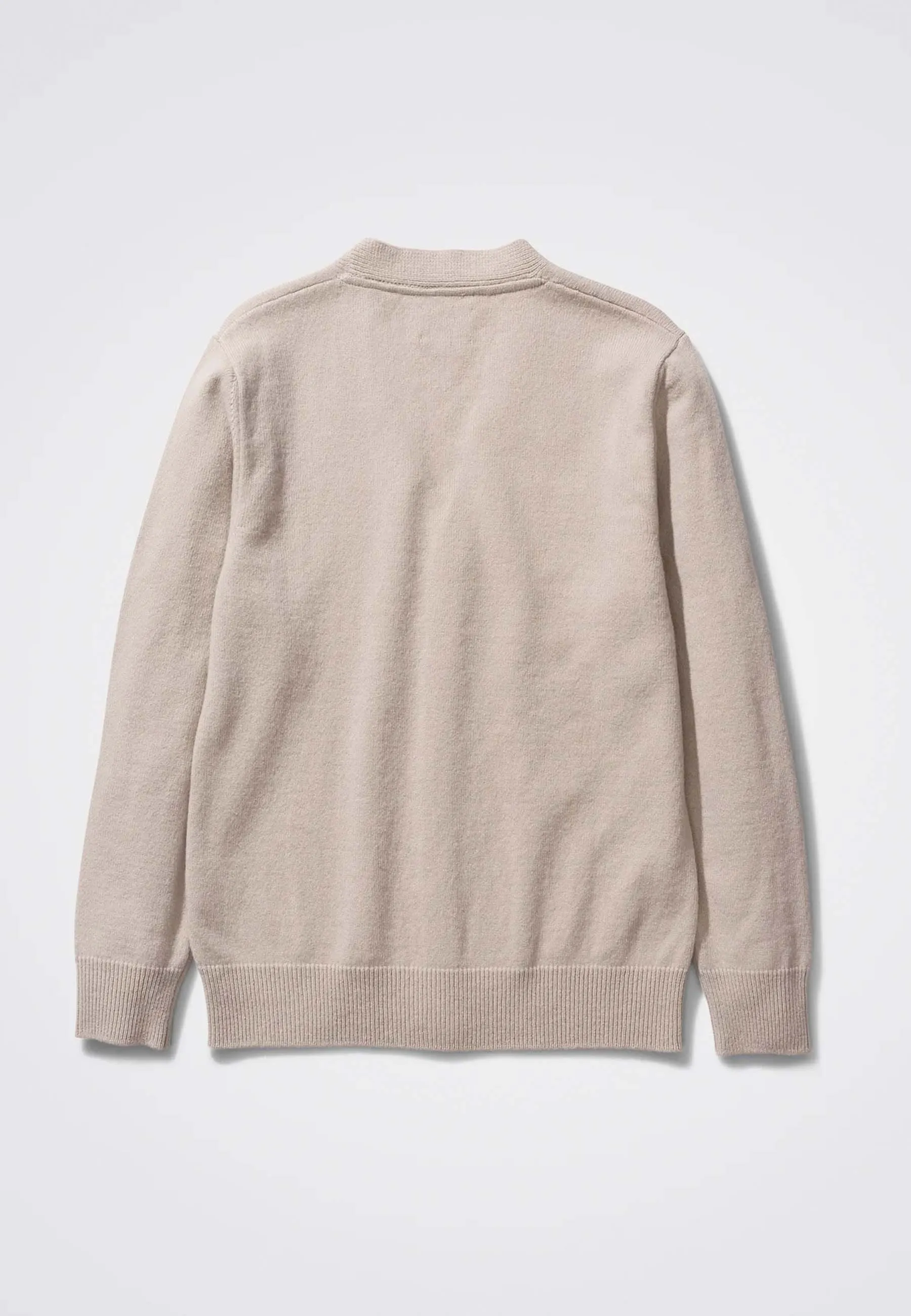 Adams Lambswool Cardigan - Utility Khaki