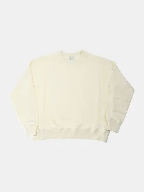 Afends Briar Waffle Slouchy Crew - Cream