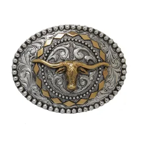 AndWest Two-Tone Southwest Longhorn Buckle