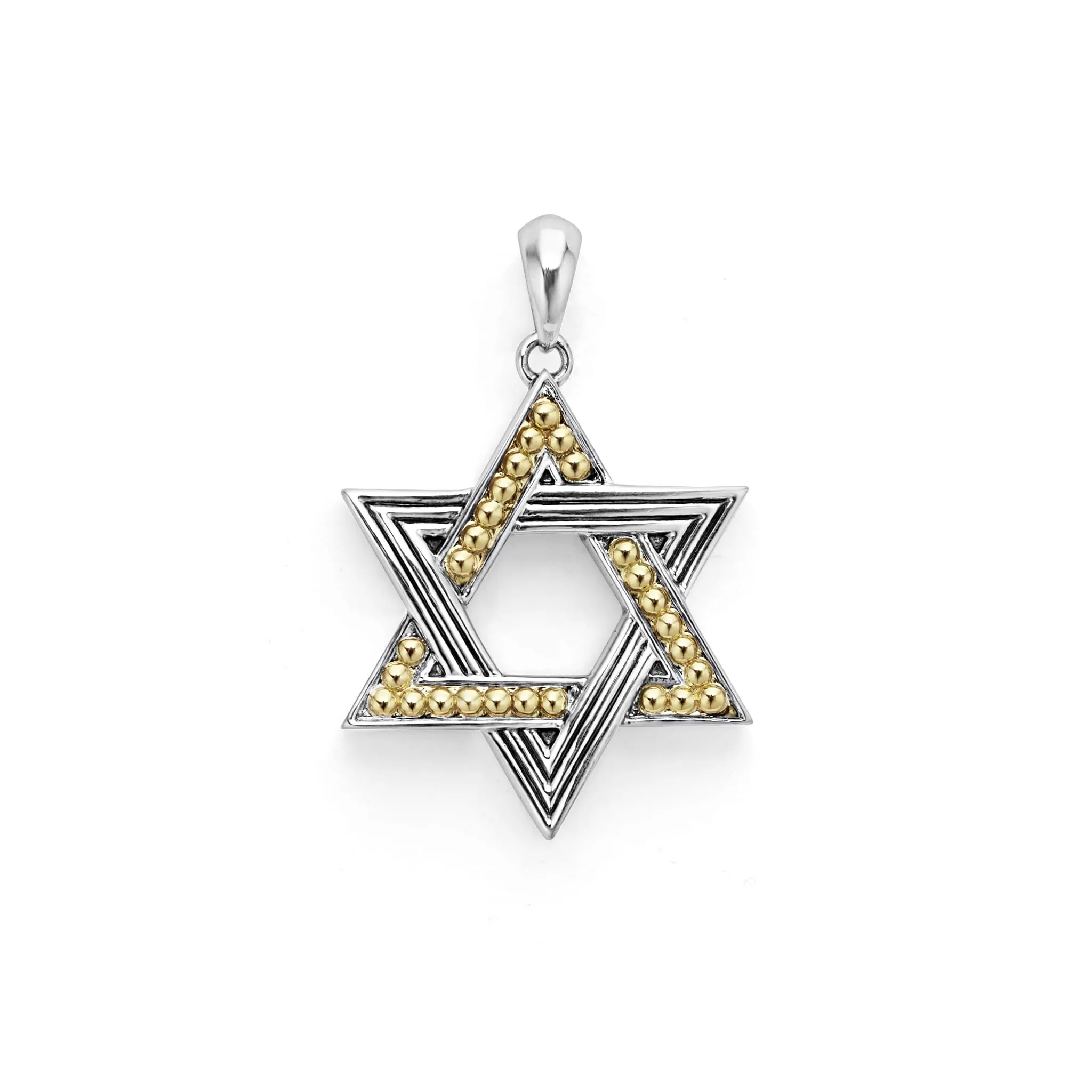 Anthem Two-Tone Star of David Amulet