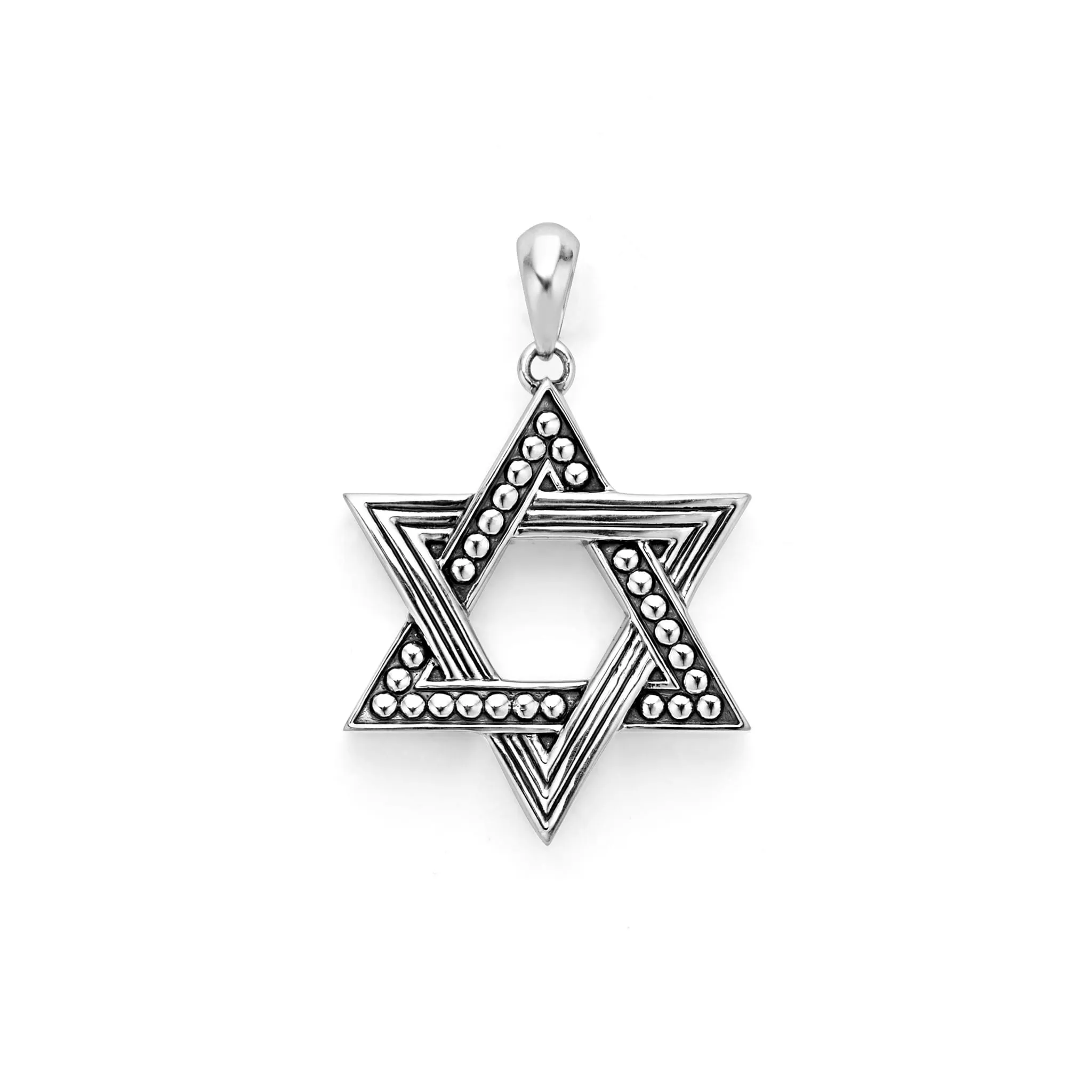 Anthem Two-Tone Star of David Amulet