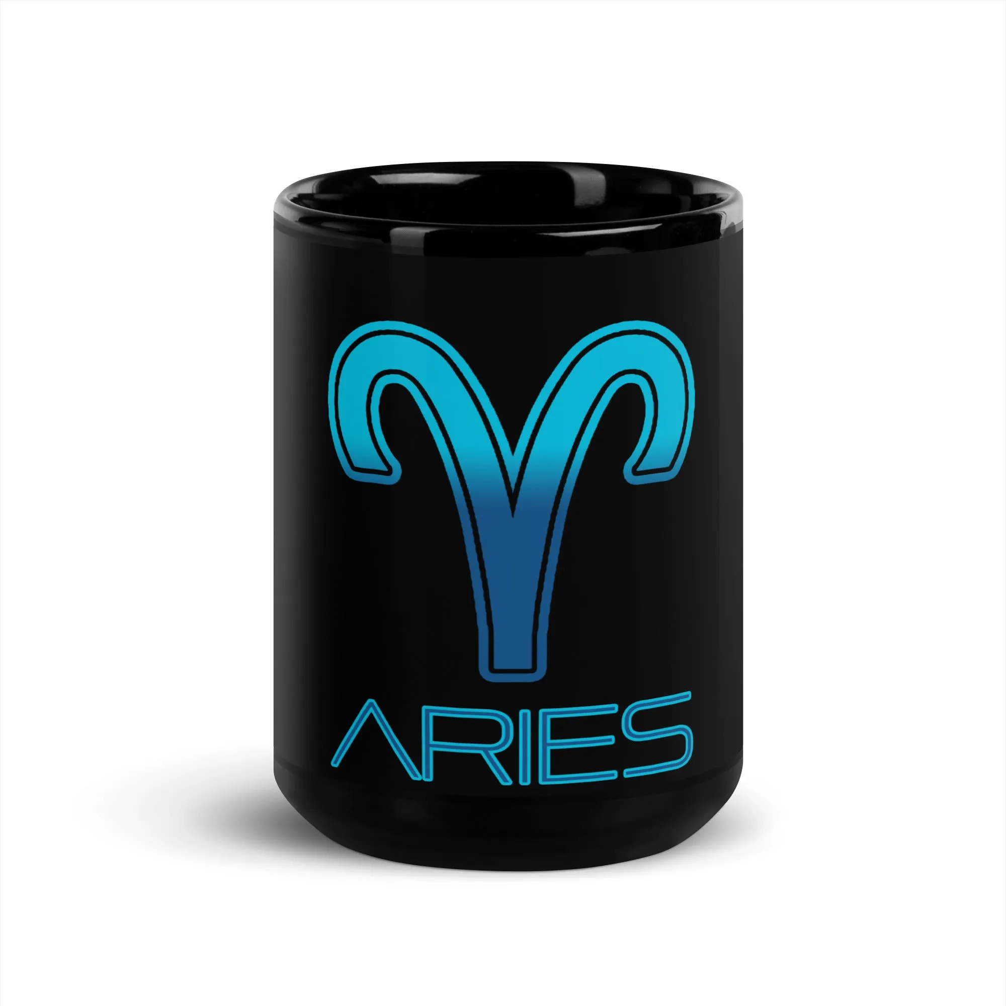 Aries Black Glossy Mug