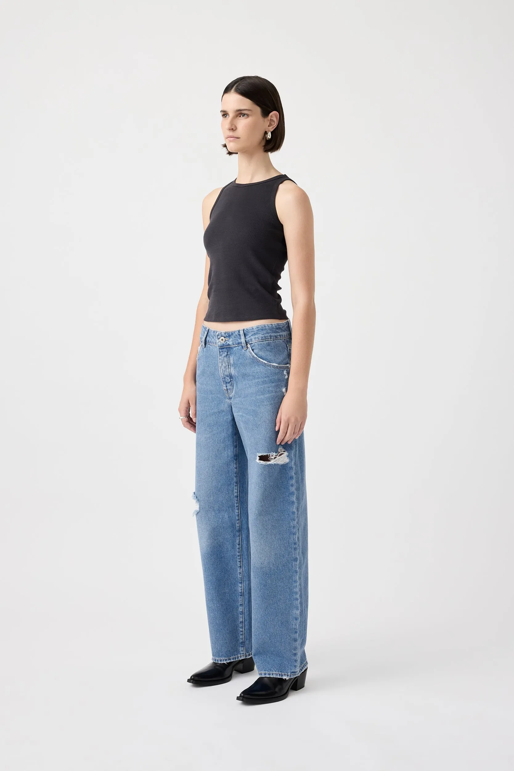 Avril Low Slouchy Wide Leg Jean