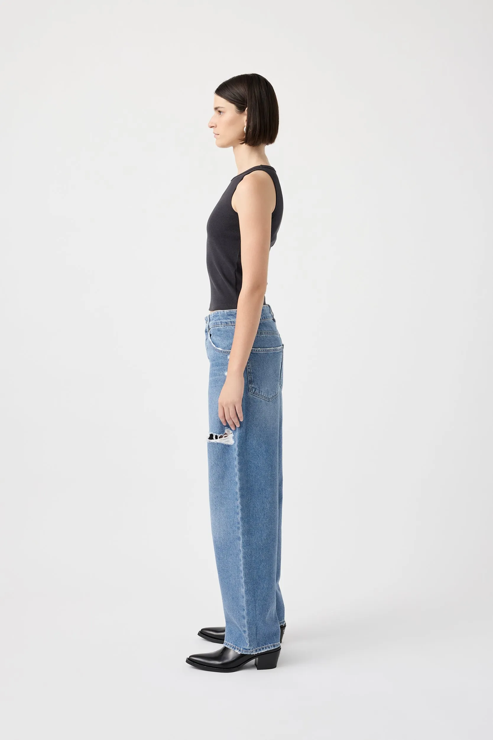 Avril Low Slouchy Wide Leg Jean