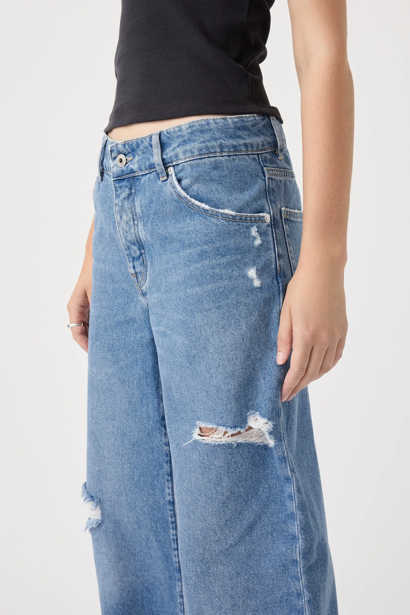 Avril Low Slouchy Wide Leg Jean