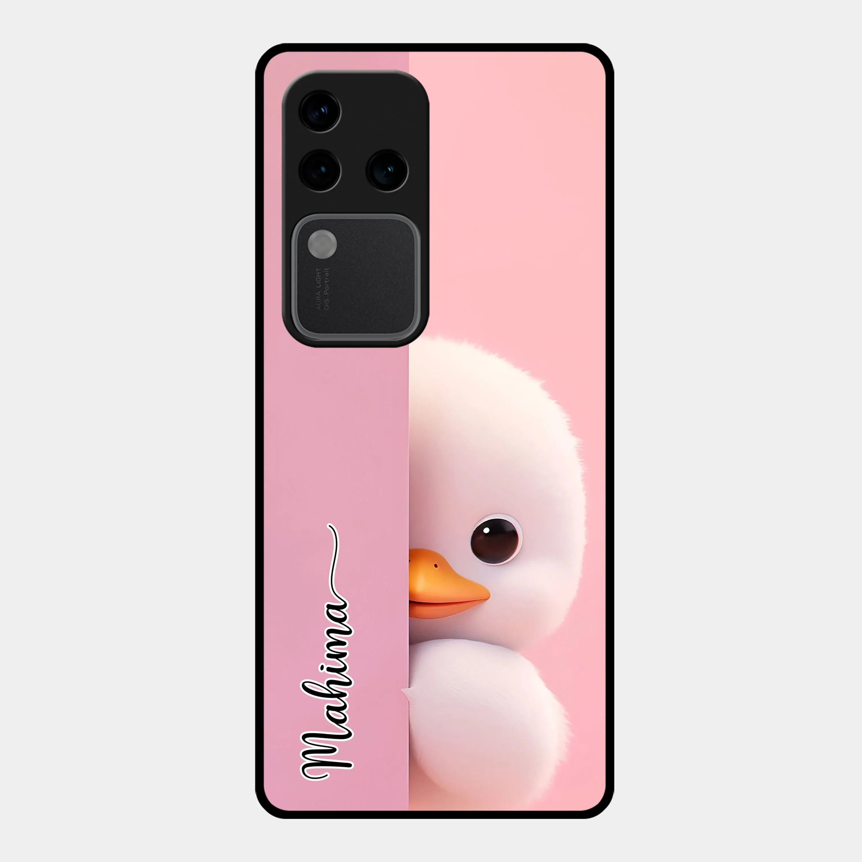 Baby Duck Glossy Metal Case Cover For Vivo