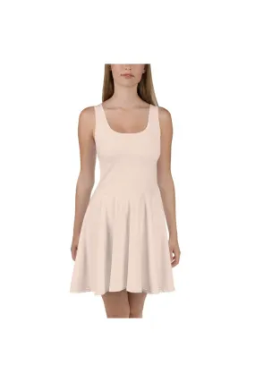 Bare-Colored Skater Dress