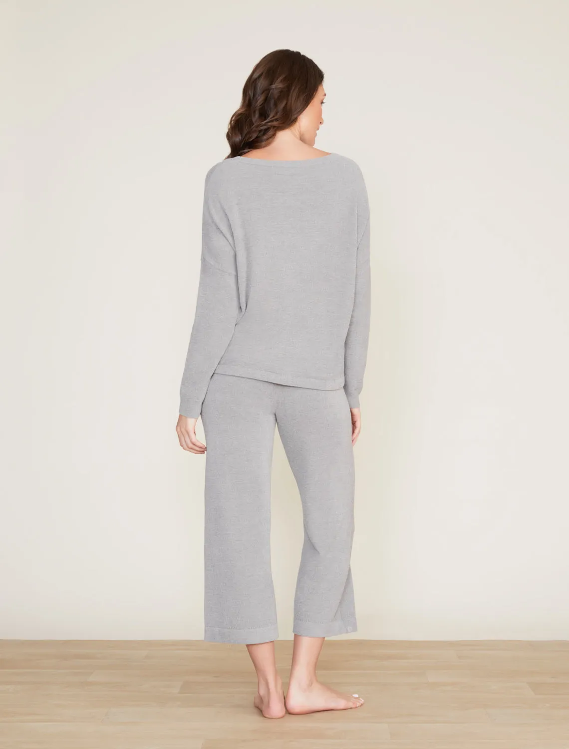 Barefoot Dreams CozyChic Ultra Lite Slouchy Pullover in Dove Gray