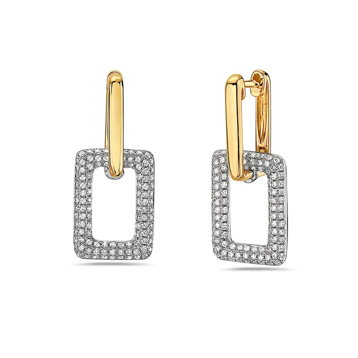 Bassali Two Tone Earrings