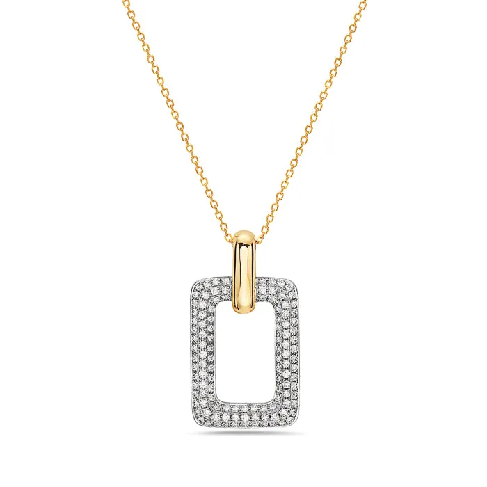 Bassali Two Tone Pendant and Chain