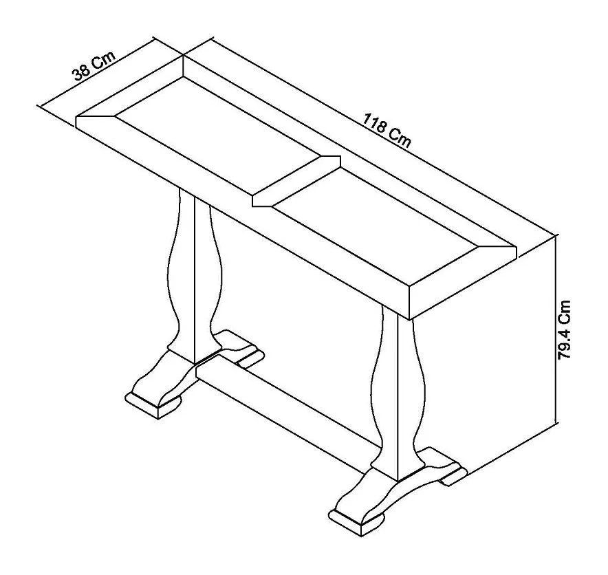 Belgrave Two Tone Console Table