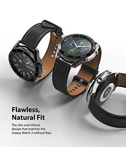 Bezel Styling for Galaxy Watch 3 45mm - Glossy Black  45-04 (ST)  [Stainless Steel]