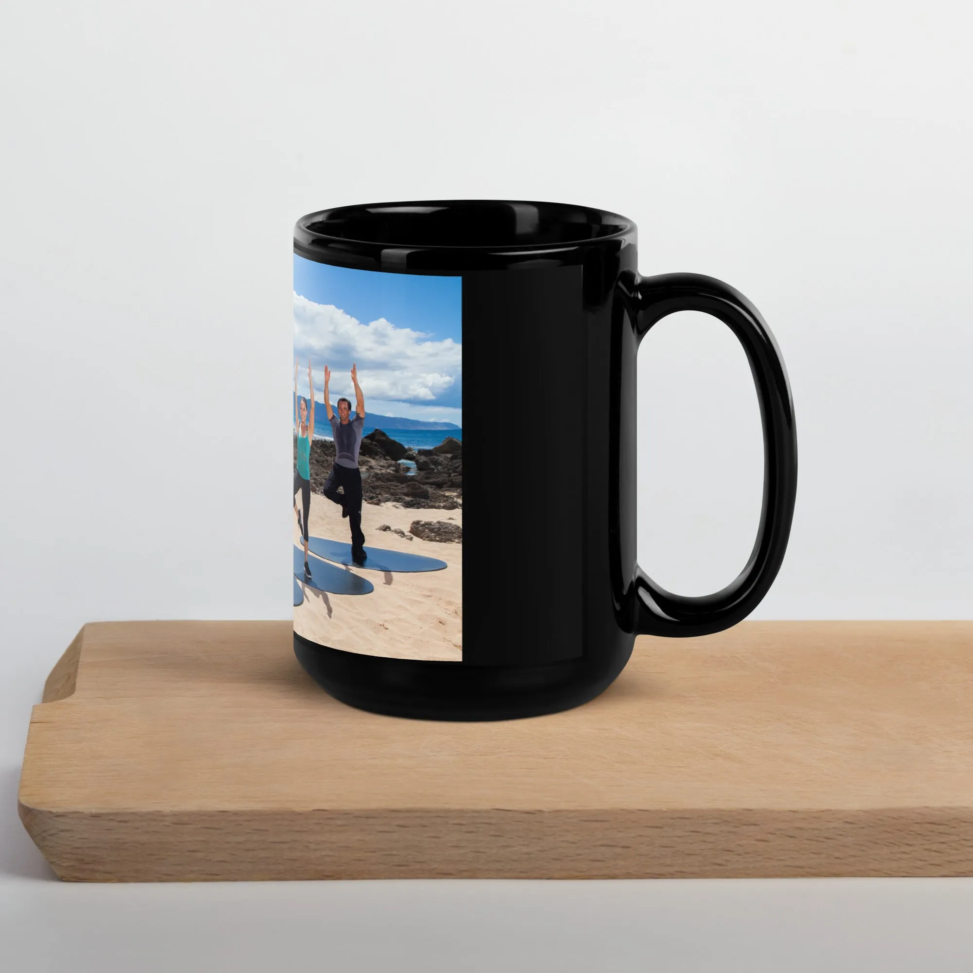 Bodies in Motion Black Glossy Mug