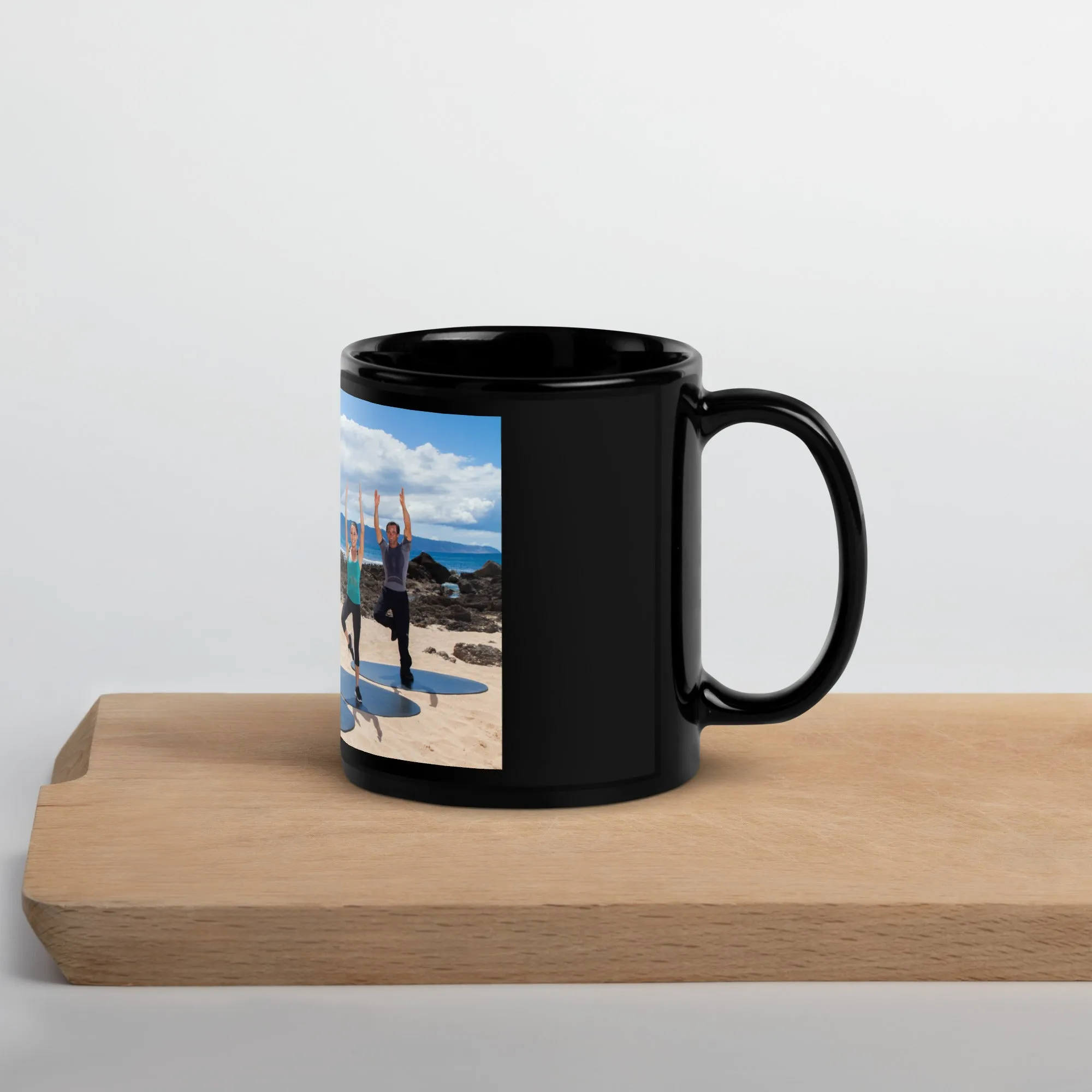 Bodies in Motion Black Glossy Mug