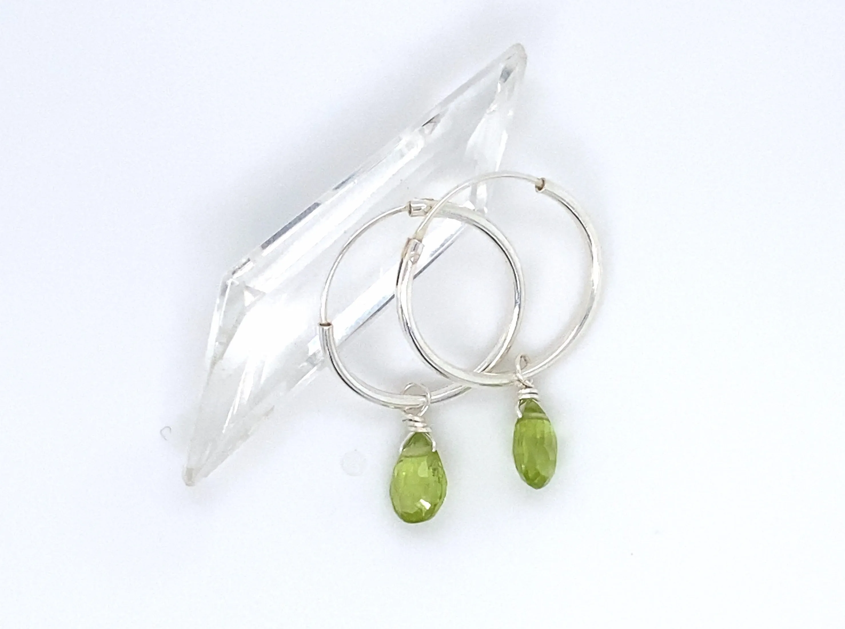 Bohemian Birthstone - August - Peridot Hoop