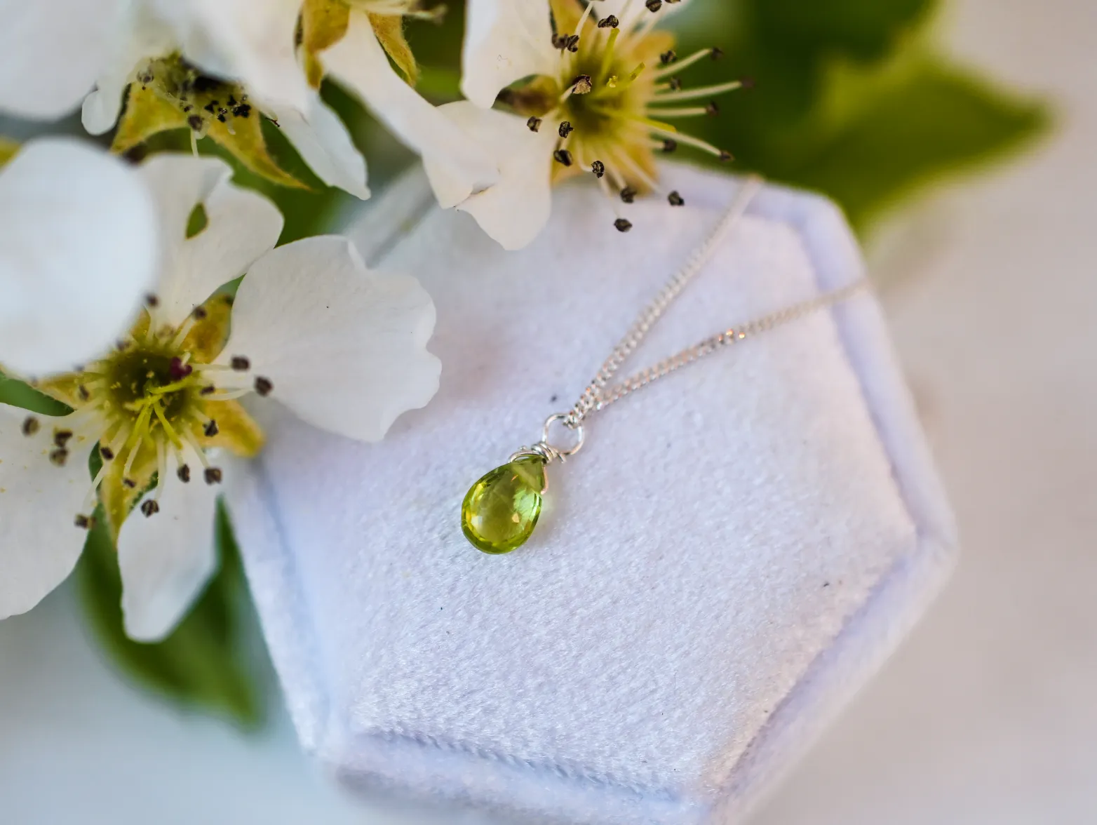 Bohemian Birthstone - August - Peridot Necklace