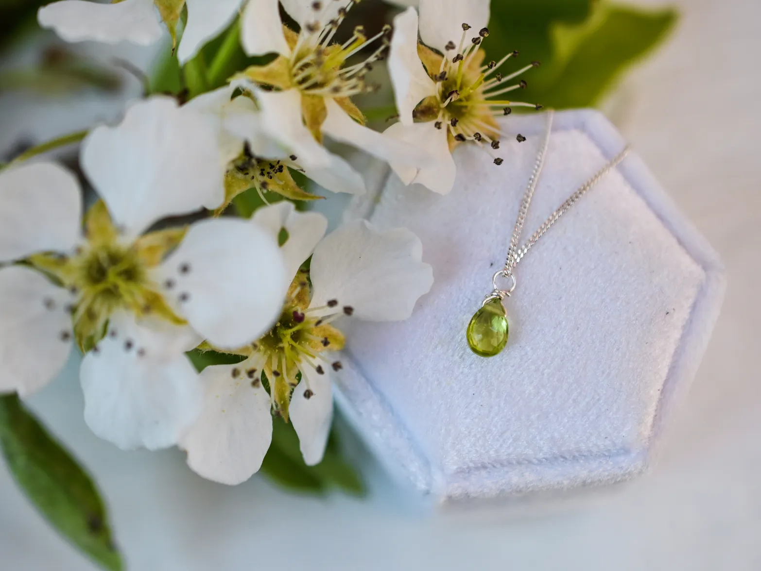 Bohemian Birthstone - August - Peridot Necklace