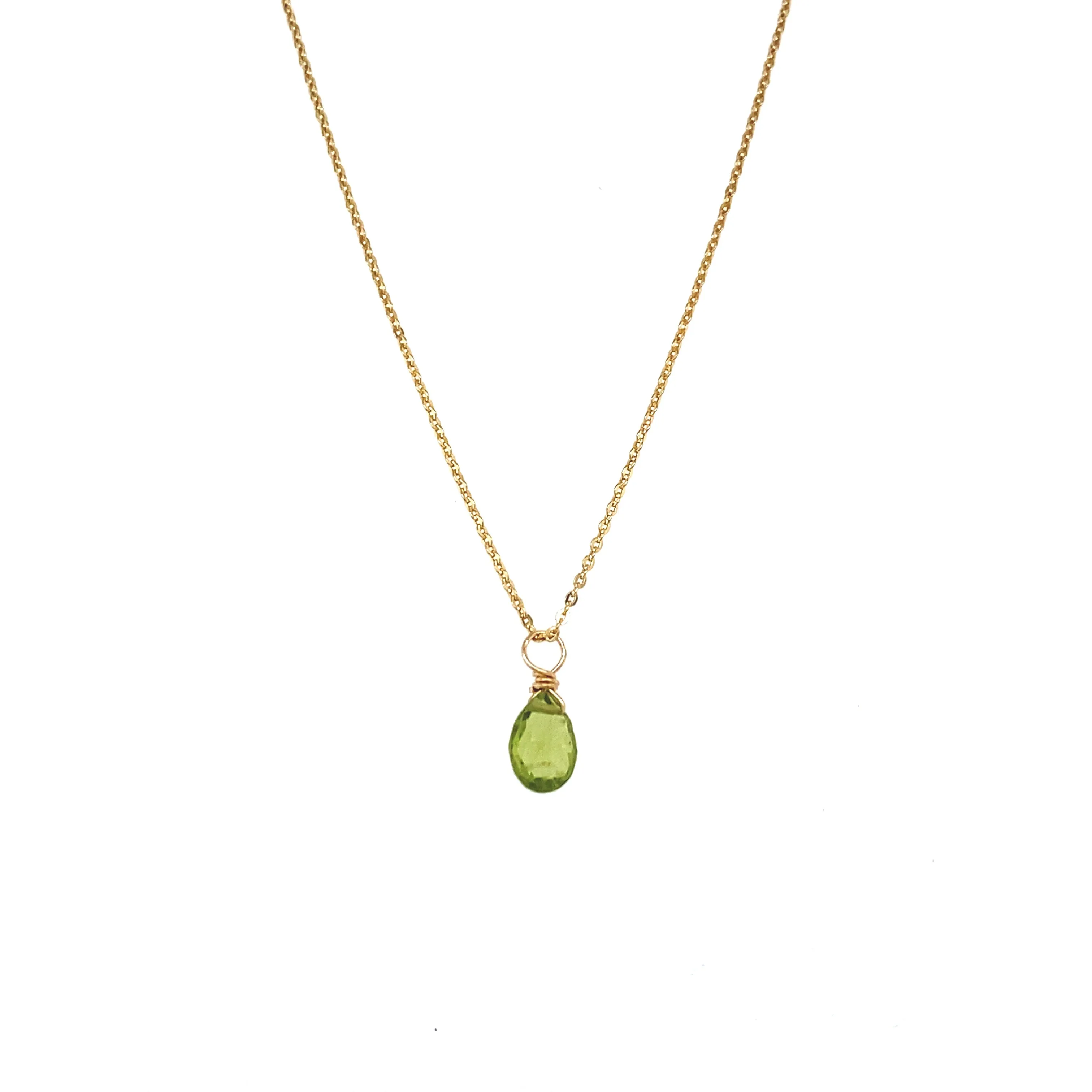 Bohemian Birthstone - August - Peridot Necklace