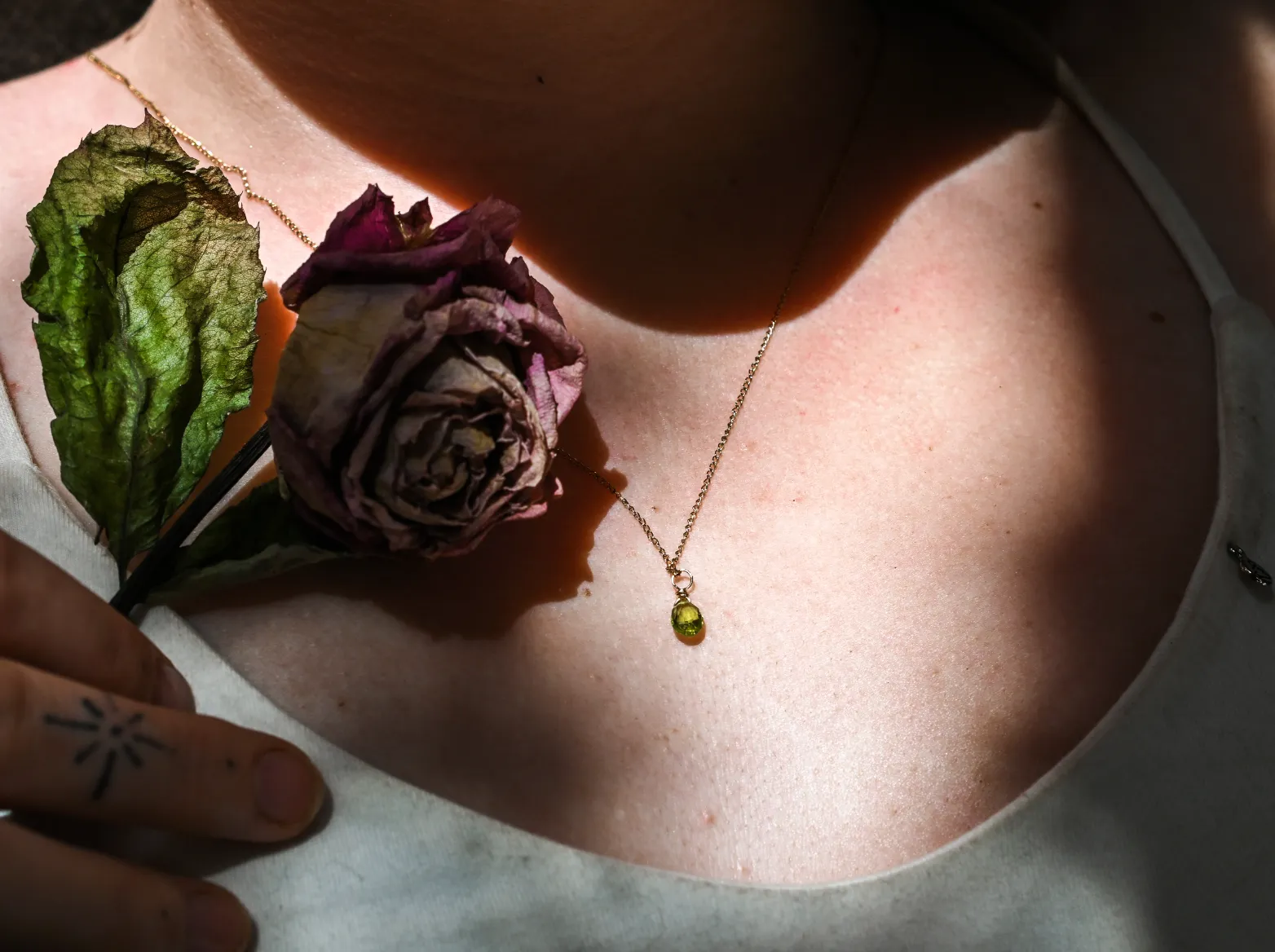 Bohemian Birthstone - August - Peridot Necklace