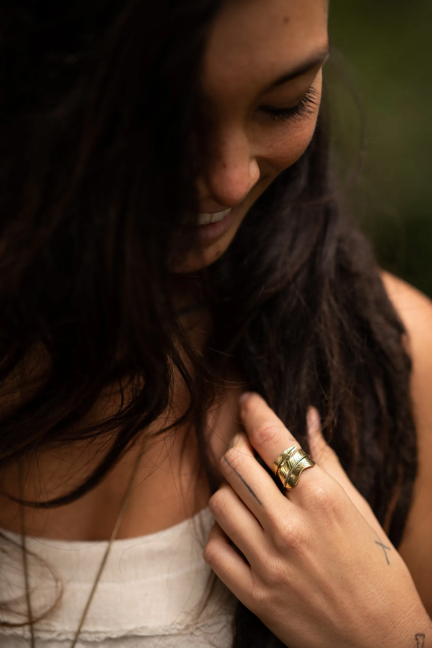 Bohemian Feather Ring