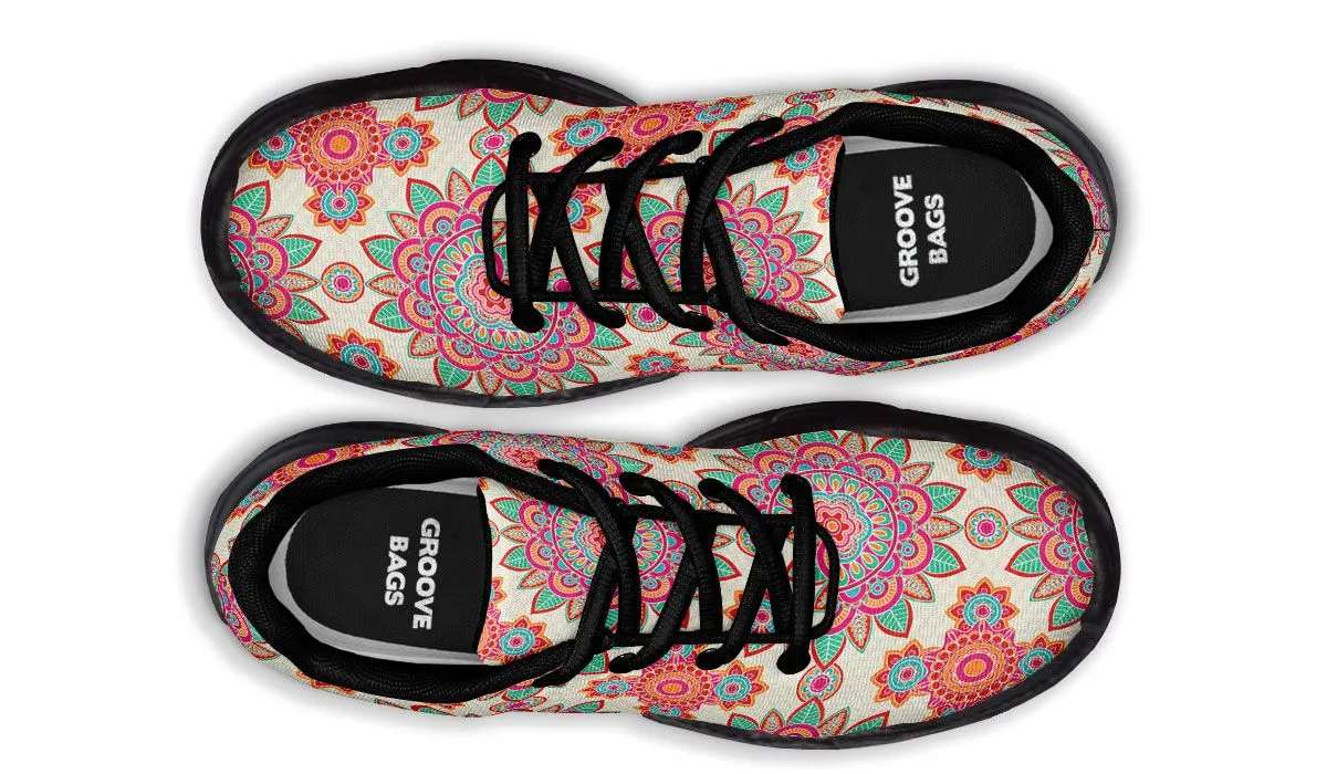 Bohemian Flower Pattern Chunky Sneakers