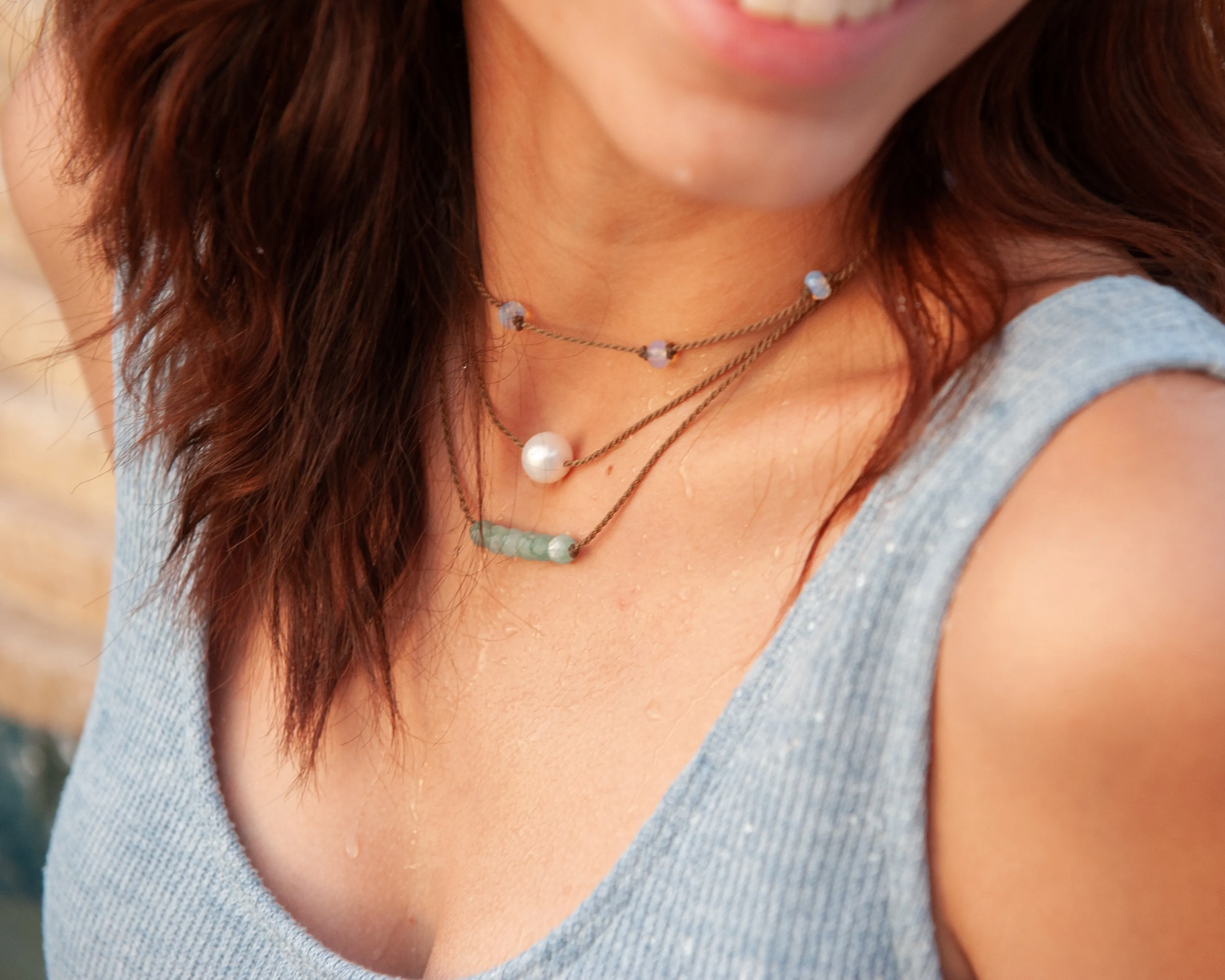 Bohemian Necklace-1064-Amazonite