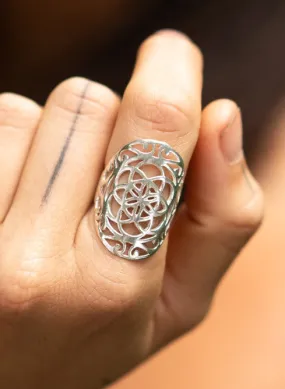 Bohemian Seed of life ring