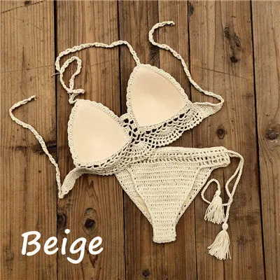 Boho Bella Bohemian - Handmade Crochet Push up Bikini