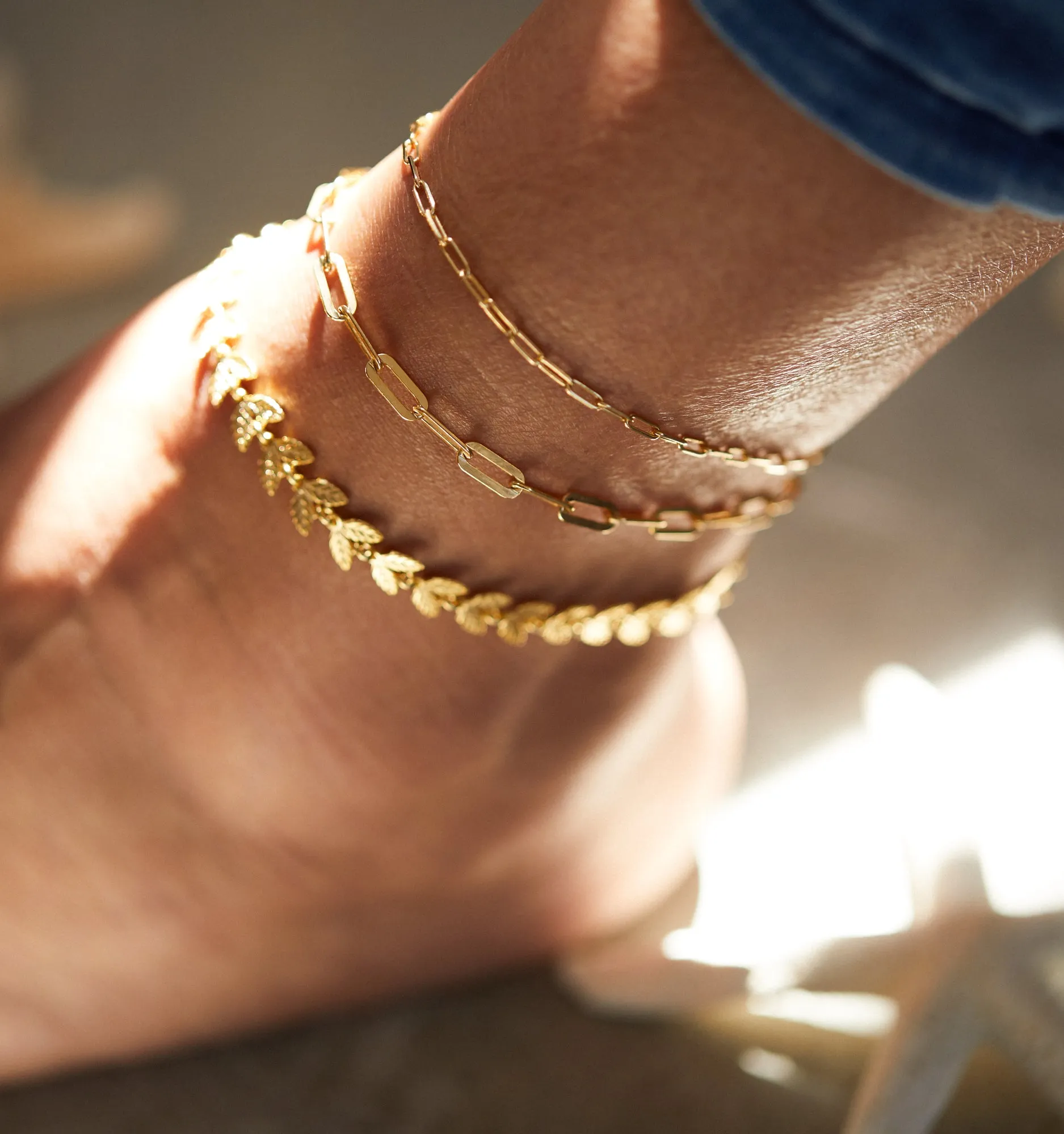 Bold Link Anklet