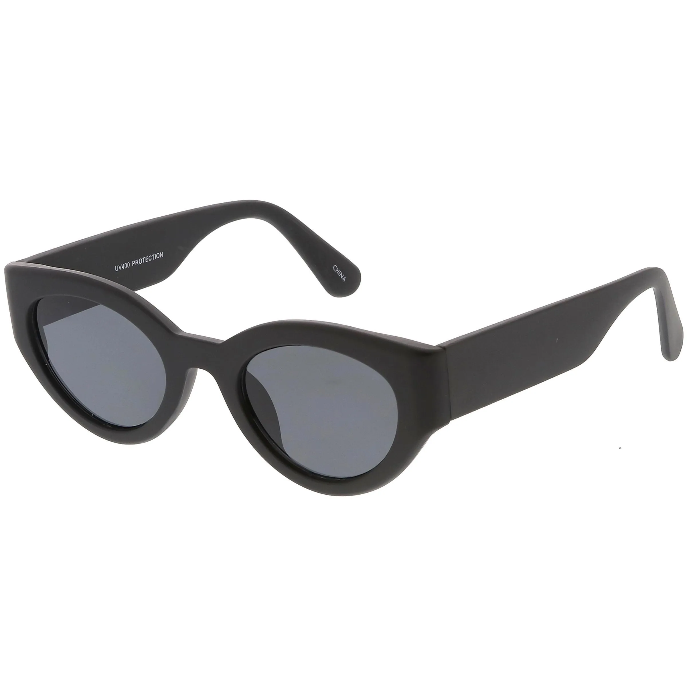 Bold Wide Frame Oval Sunglasses