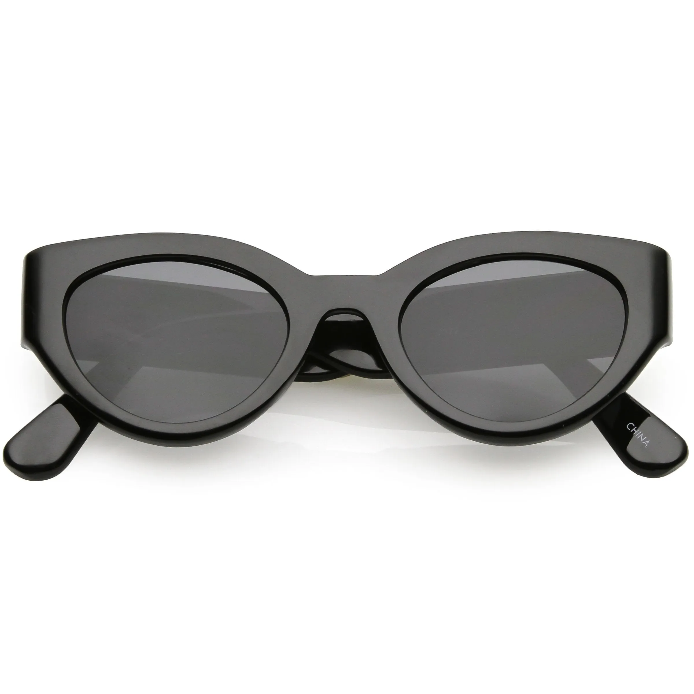 Bold Wide Frame Oval Sunglasses