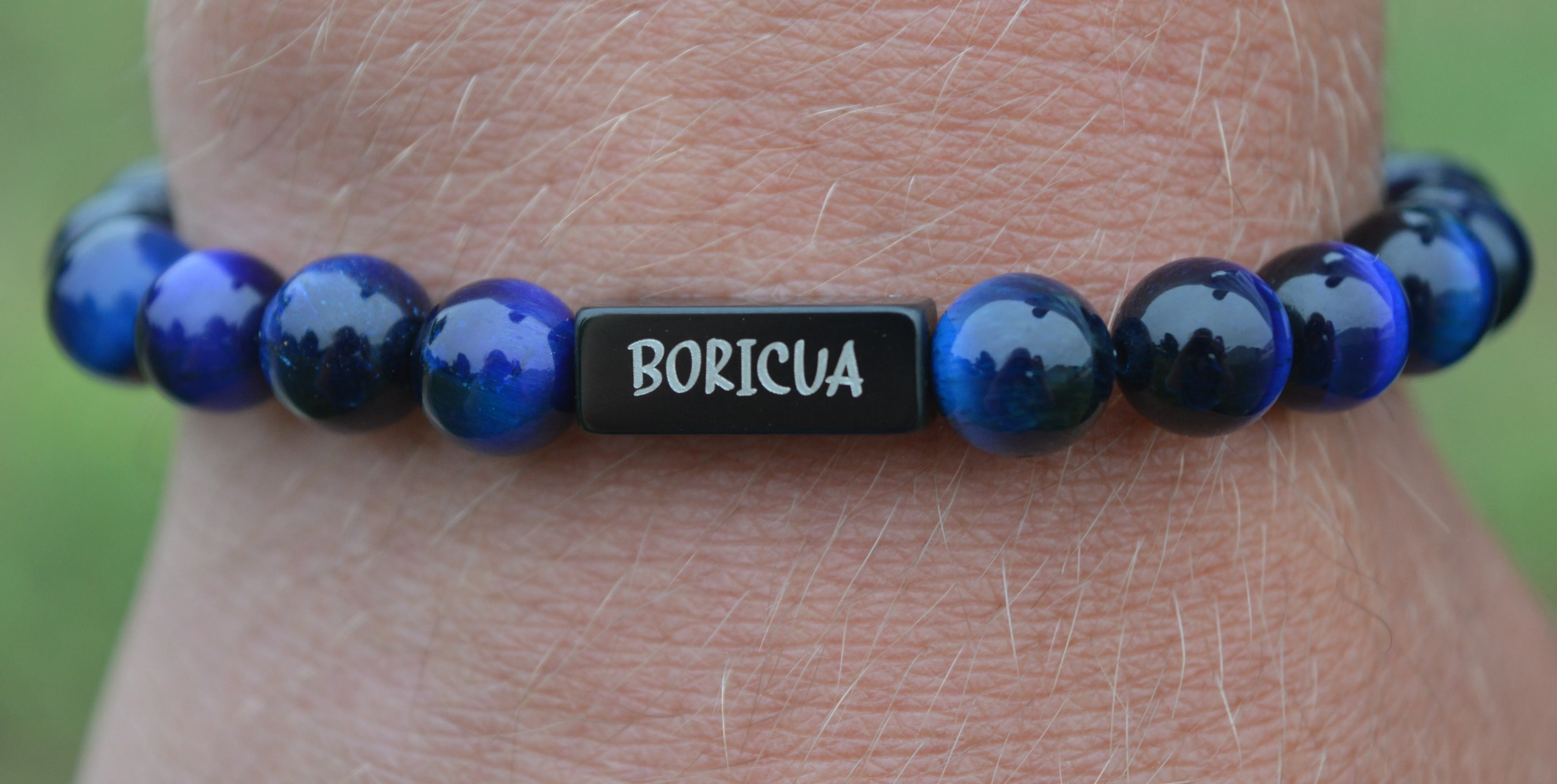 Boricua Natural Stone Bracelet