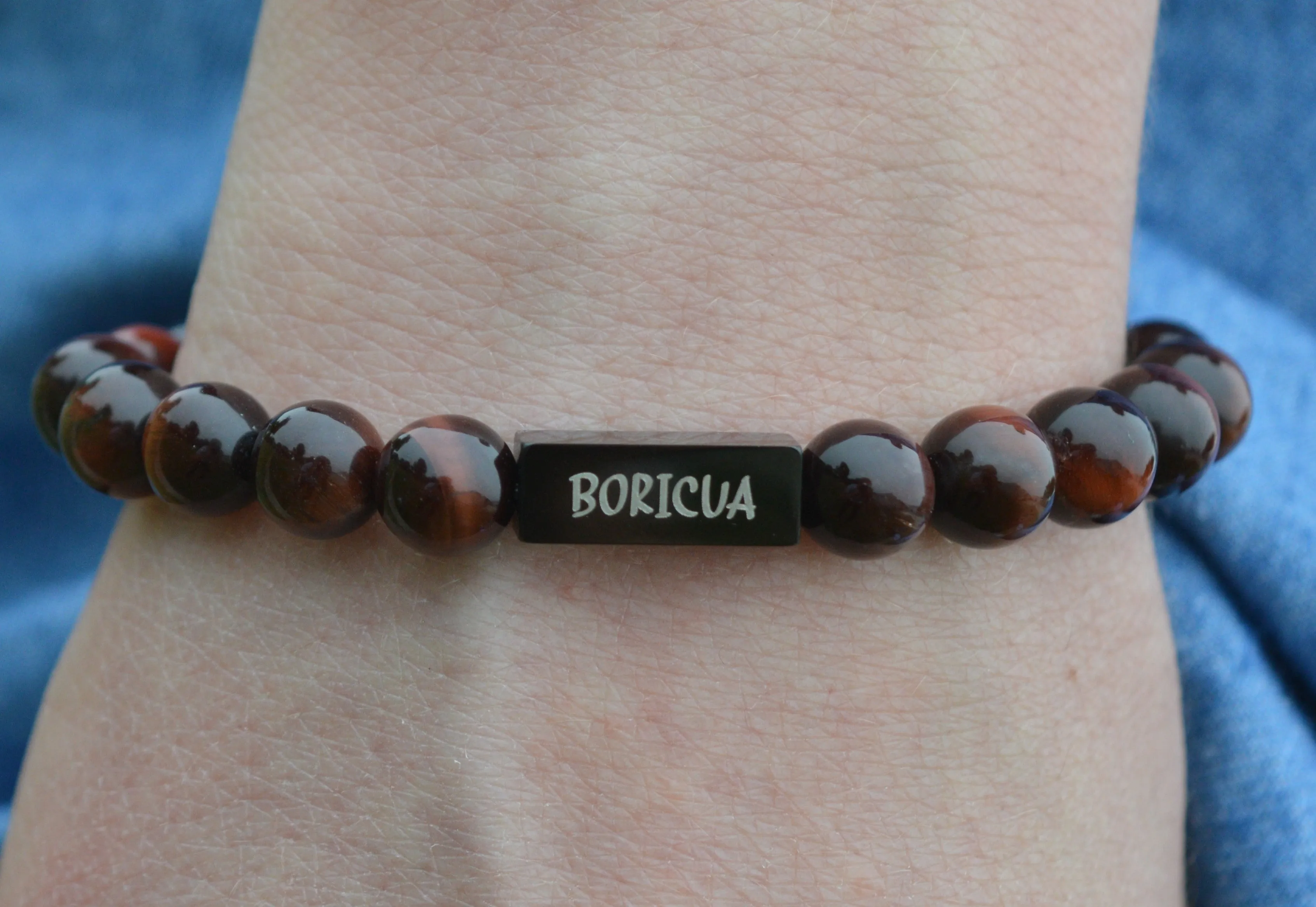 Boricua Natural Stone Bracelet