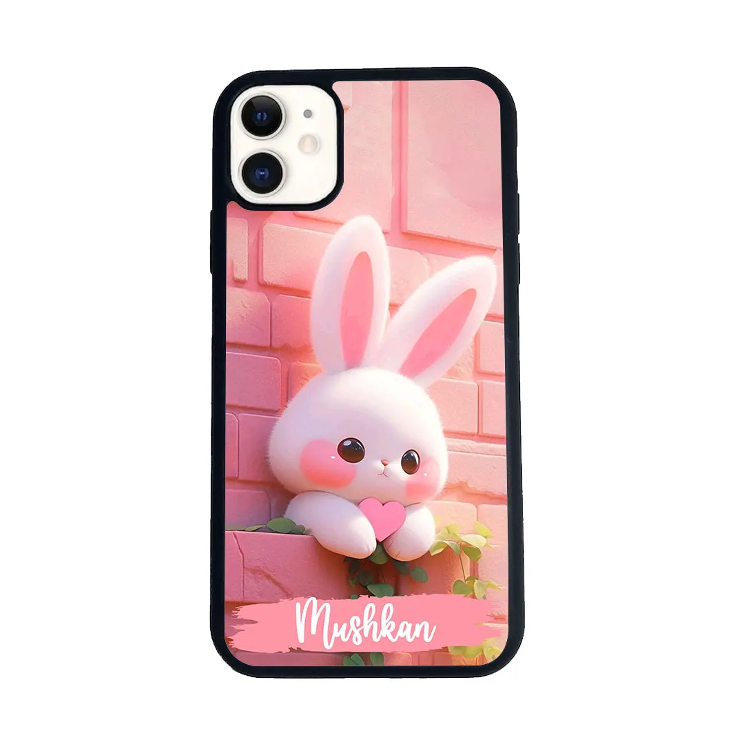 Bunny Glossy Metal Case Cover For iPhone