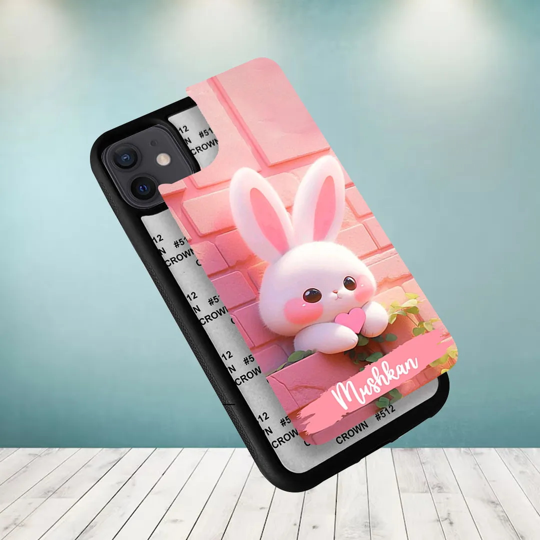 Bunny Glossy Metal Case Cover For iPhone