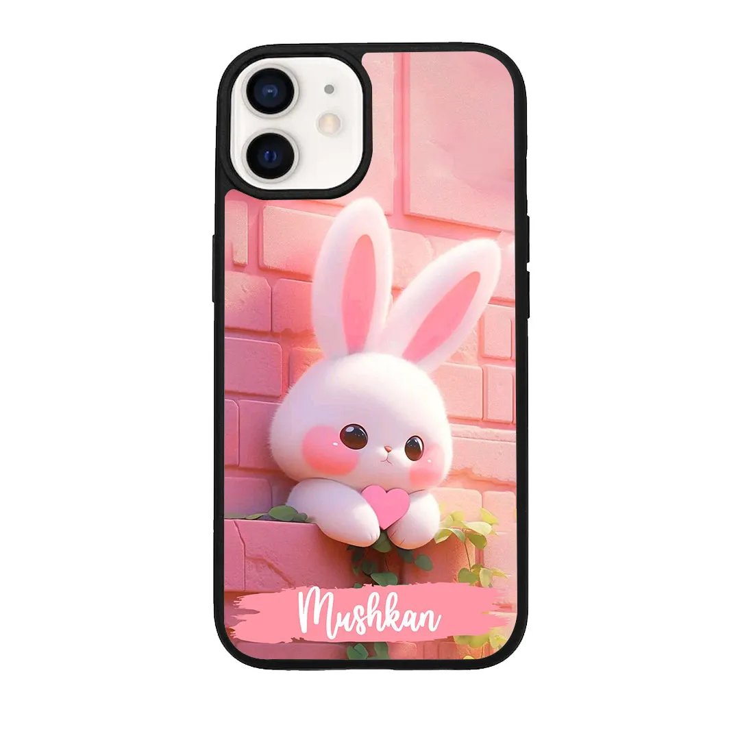 Bunny Glossy Metal Case Cover For iPhone