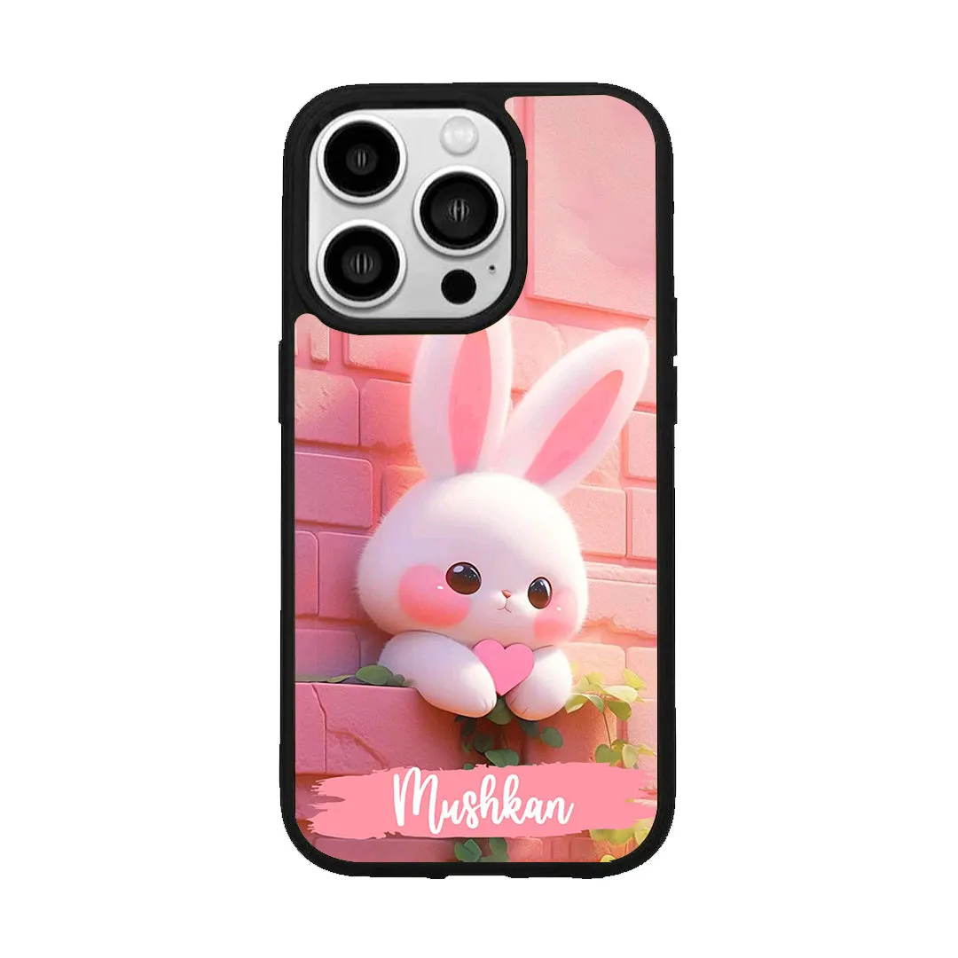 Bunny Glossy Metal Case Cover For iPhone