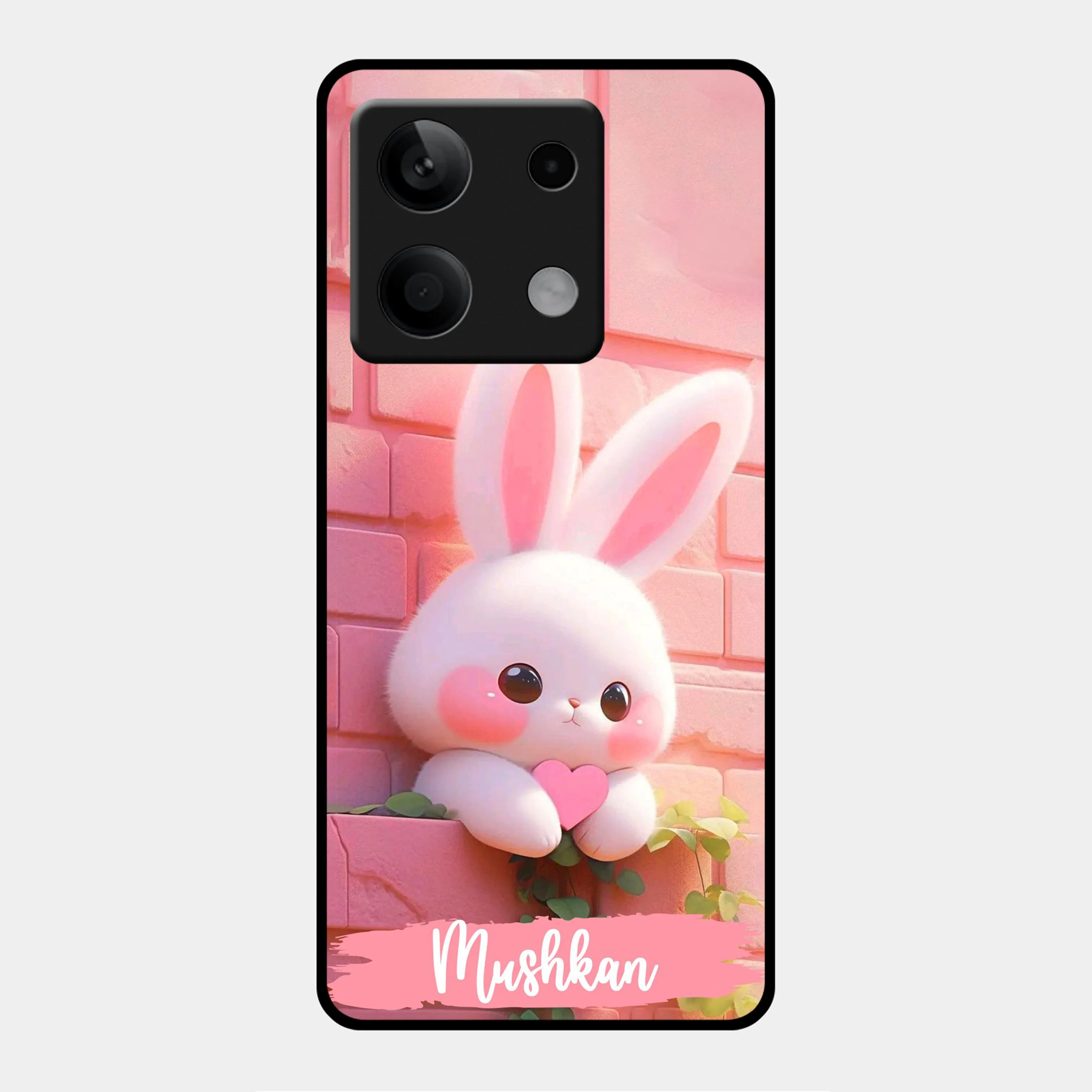 Bunny Glossy Metal Case Cover For Redmi