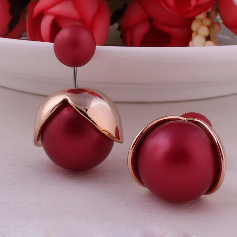 Candy Colored Rubber Sphere Earrings