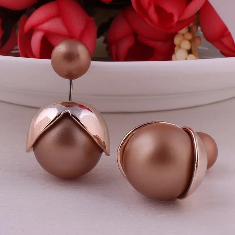 Candy Colored Rubber Sphere Earrings