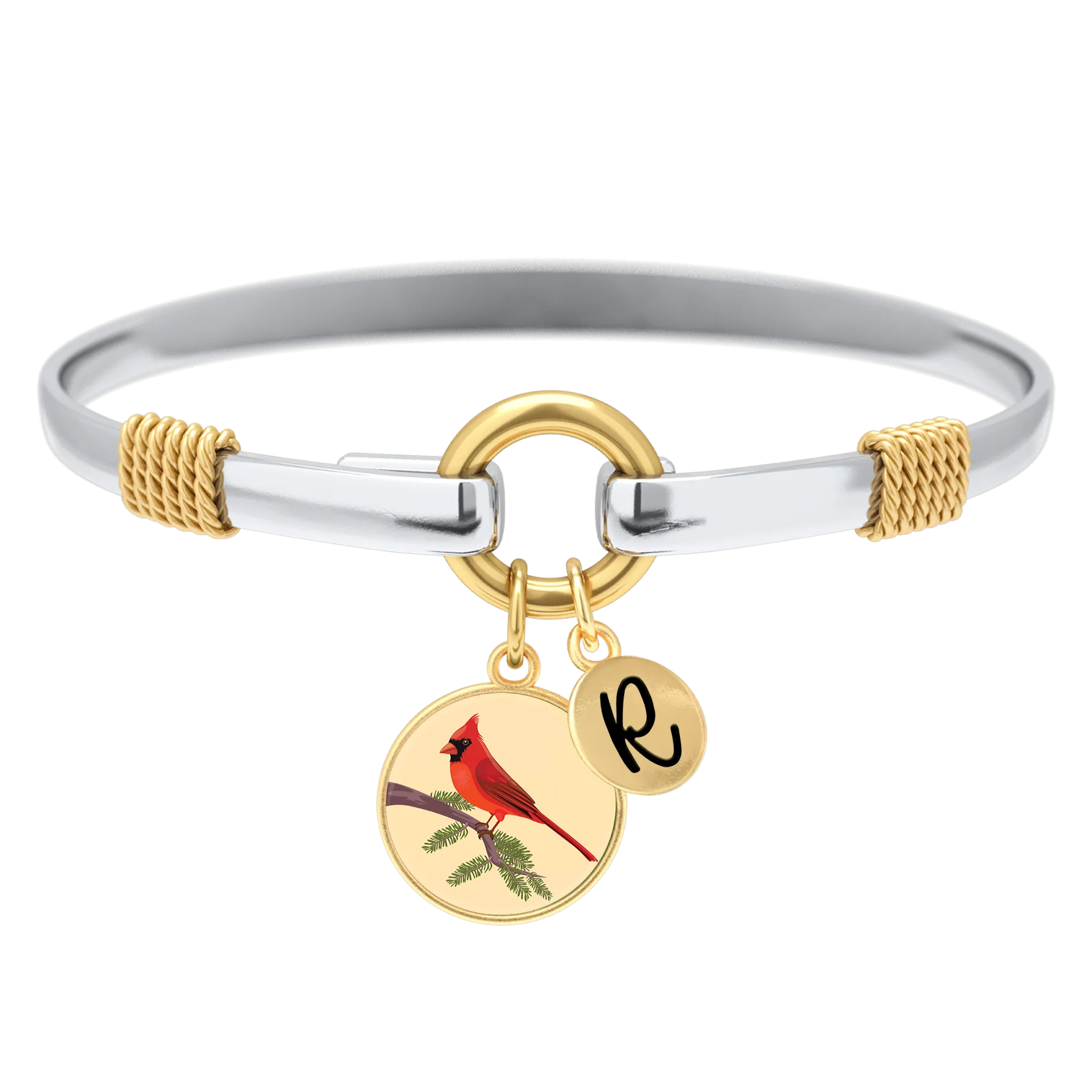 Cardinal - Two-Tone Custom Charm Bracelet