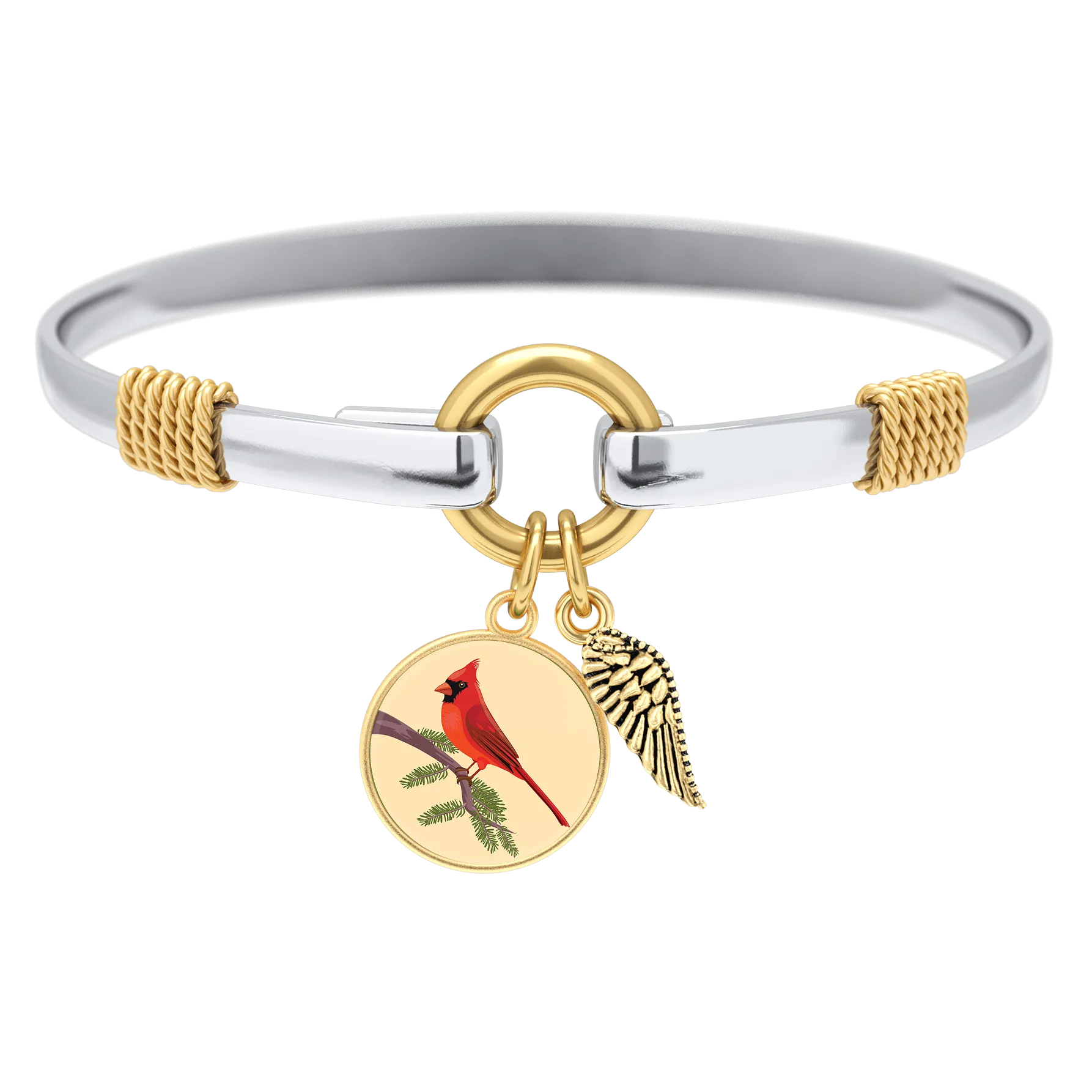 Cardinal - Two-Tone Custom Charm Bracelet